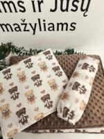 Trijų dalių komplektukas į vežimėlį - Meškučiai