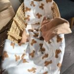 Dviejų dalių muslino komplektas į vežimėlį ar lopsiuką