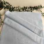 Muslino dvigubas  marliukas baby blue spalva