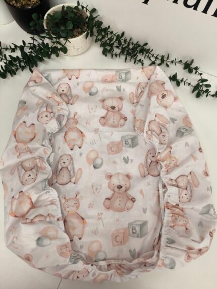 Paklodė su guma į lopšelį