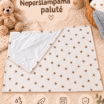 Muslino neperšlampama palutė  pervystymui kūdikiams - sirdeles