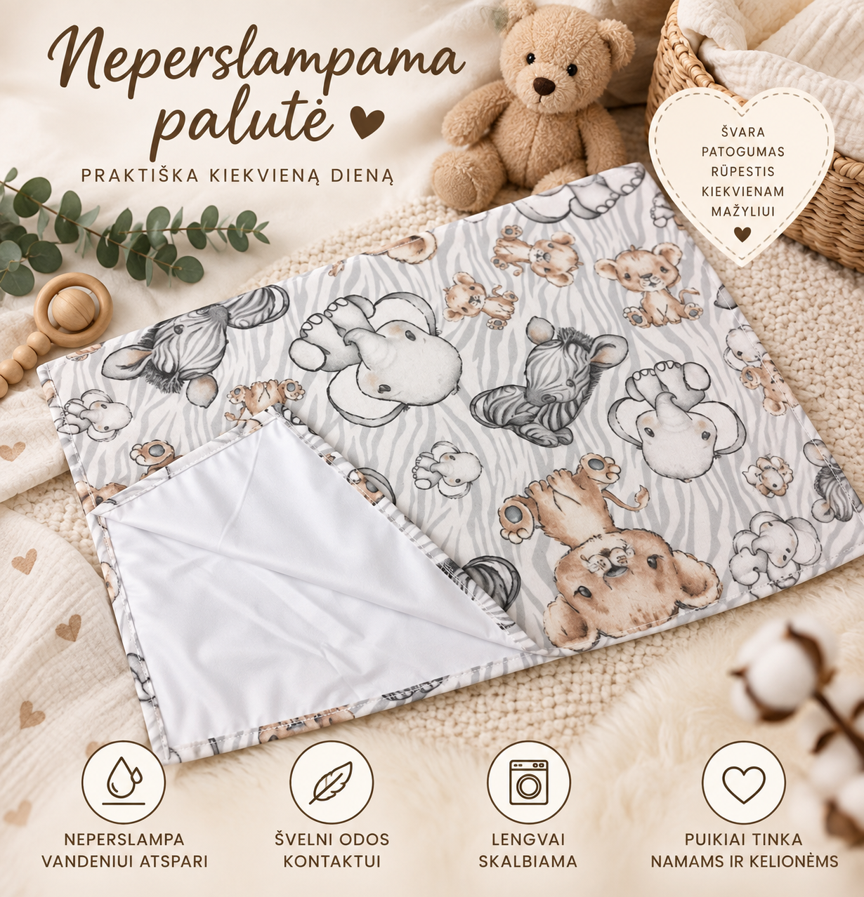 2026/05/44872.png Neperšlampama palutė pervystymui kūdikiams -
zoo - Image 1